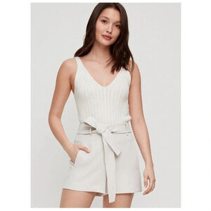 ARITZIA - Wilfred Suzette Wool Blend Knit Tank in Burnt  Orange